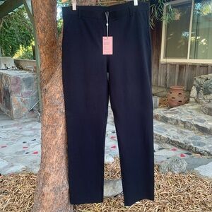 Quince Women's Black Ultra-Stretch Ponte Pant Straight Leg XL Tall 32" NWT